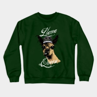 Llama Queen (Full Color) Crewneck Sweatshirt